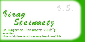 virag steinmetz business card